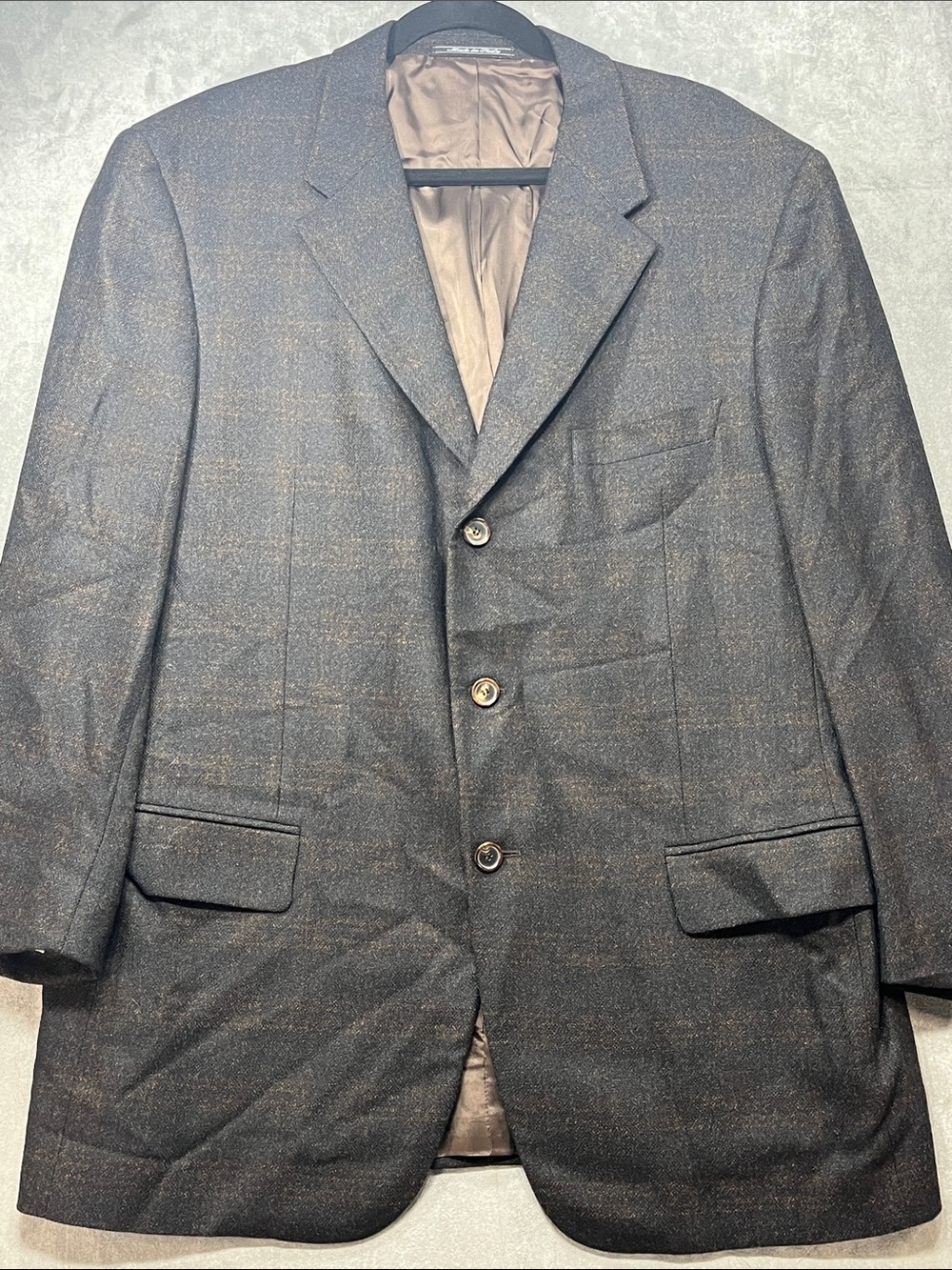 Zanella Men’s Wool Cashmere Sport Coat 44 Made in Italy
